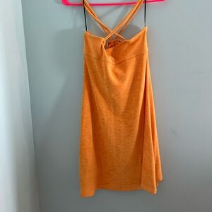H&M Orange terry cloth dress